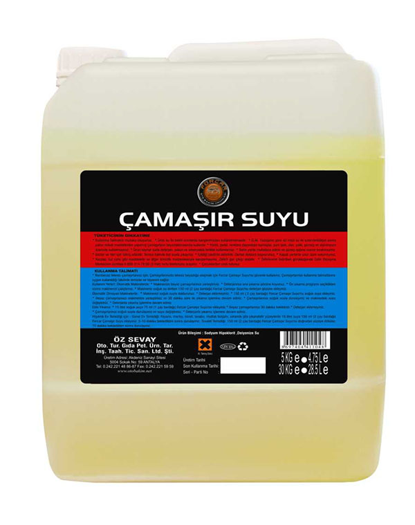 ÇAMAŞIR SUYU  5 KG.
